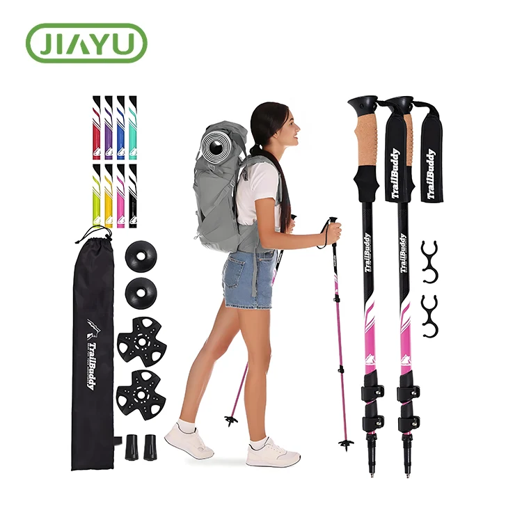 Adijositabulu Telescopic Trekking polu